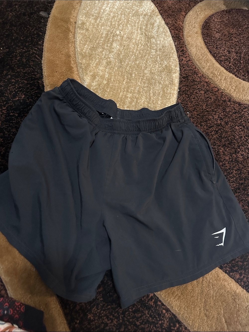 Gymshark  Black Athletic Training Shorts with Logo